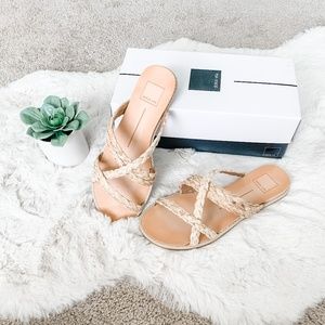 NWT Dolce Vita Tan Woven Raffia Nebi Sandals- 8.5